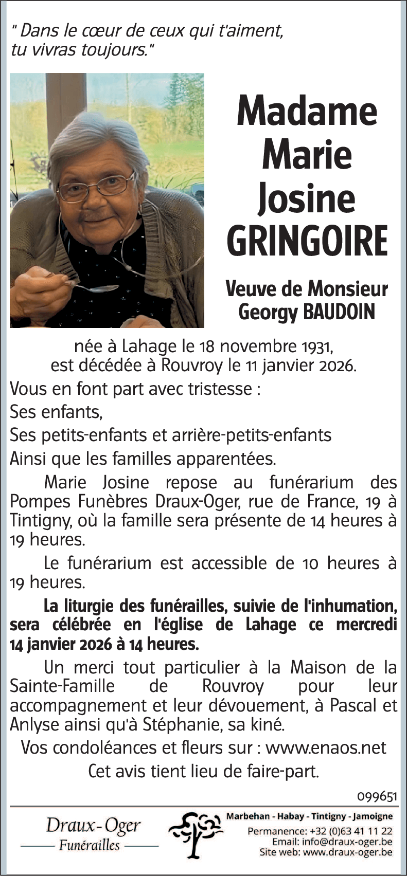 Marie Josine GRINGOIRE