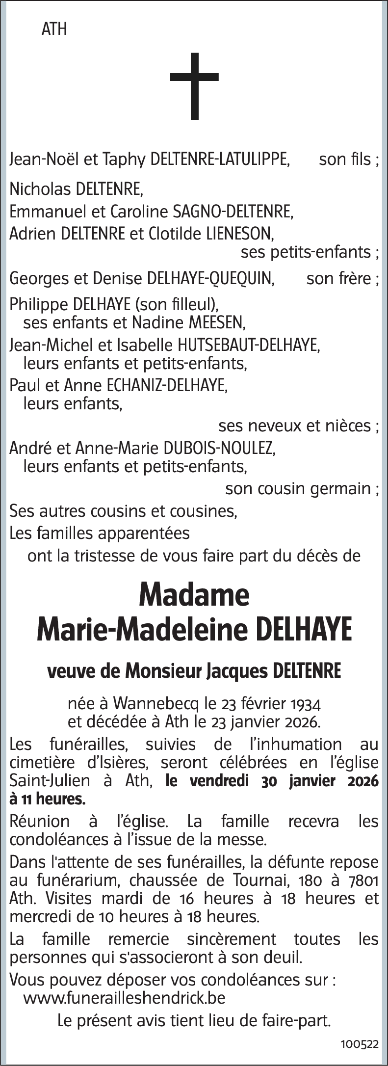 Marie-Madeleine DELHAYE