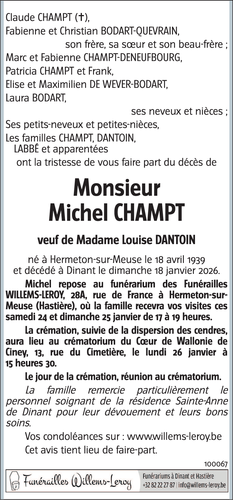 Michel CHAMPT