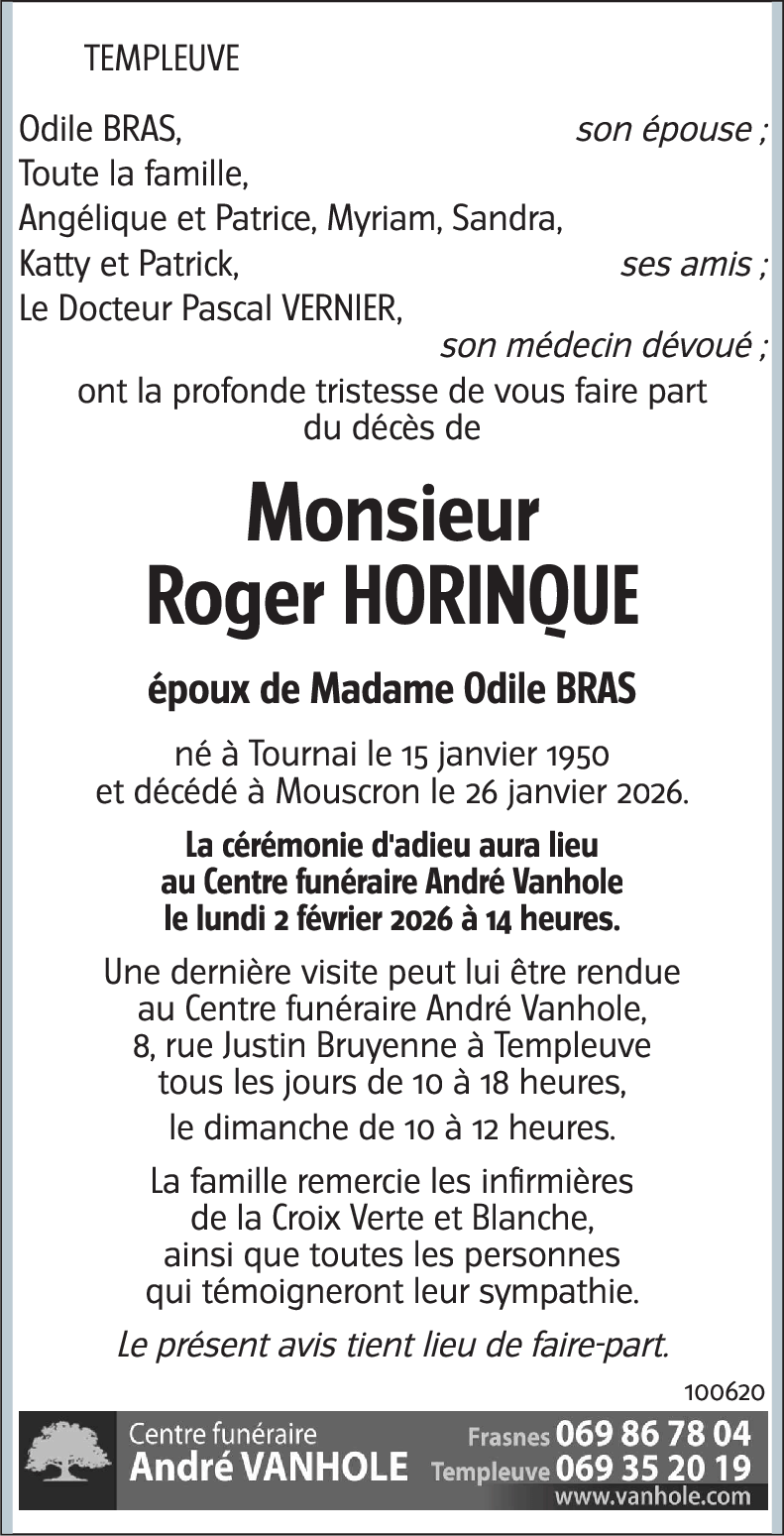 Roger HORINQUE