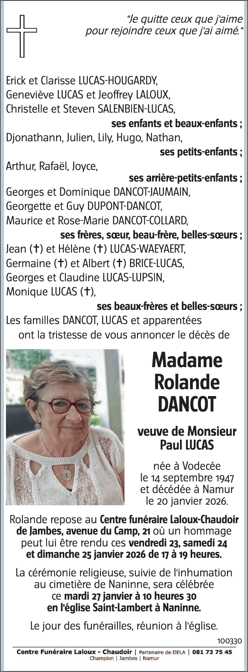 Rolande DANCOT