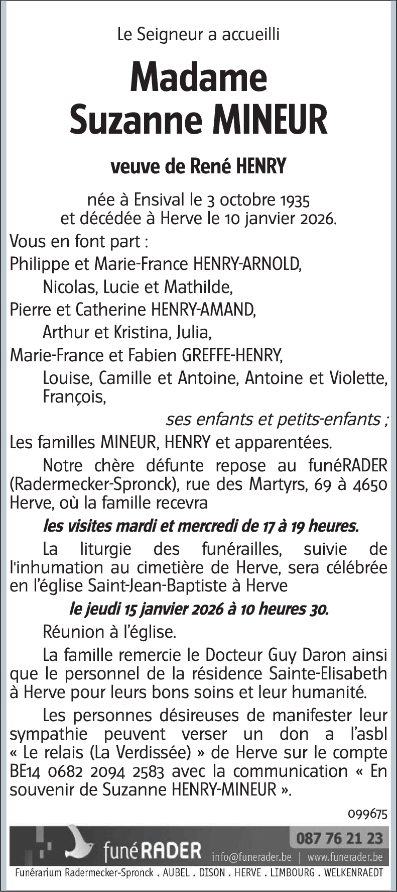 Suzanne MINEUR