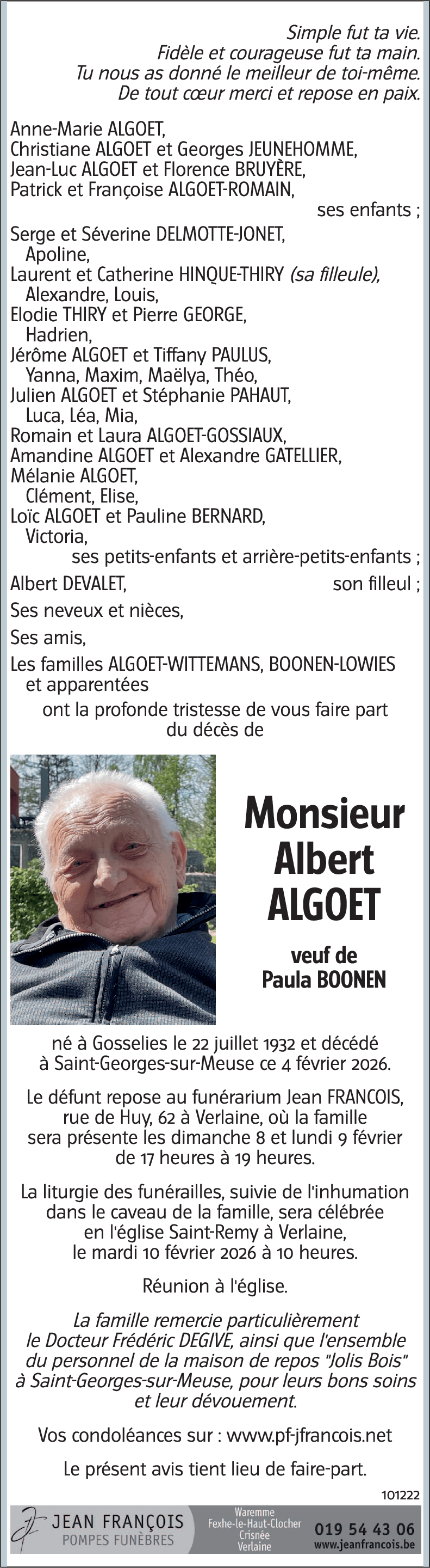 Albert ALGOET