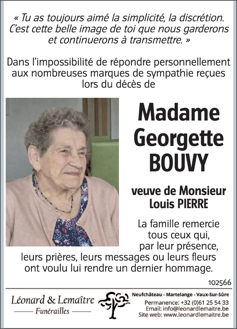 Georgette BOUVY