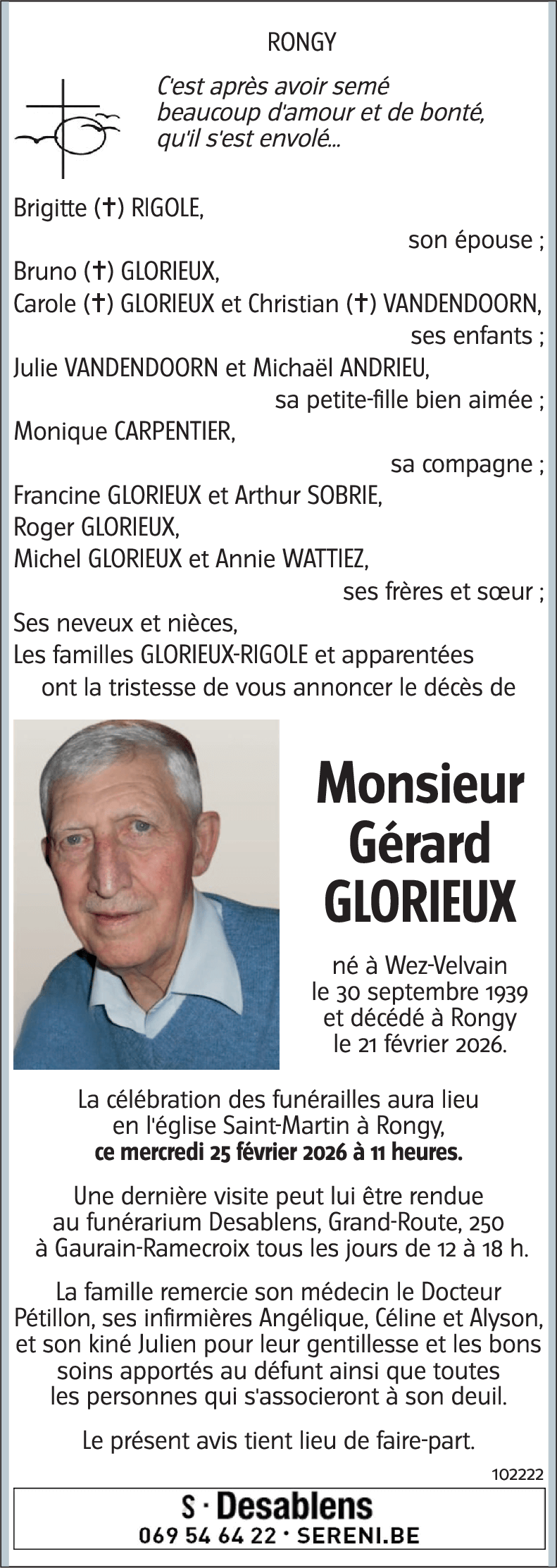 Gérard GLORIEUX