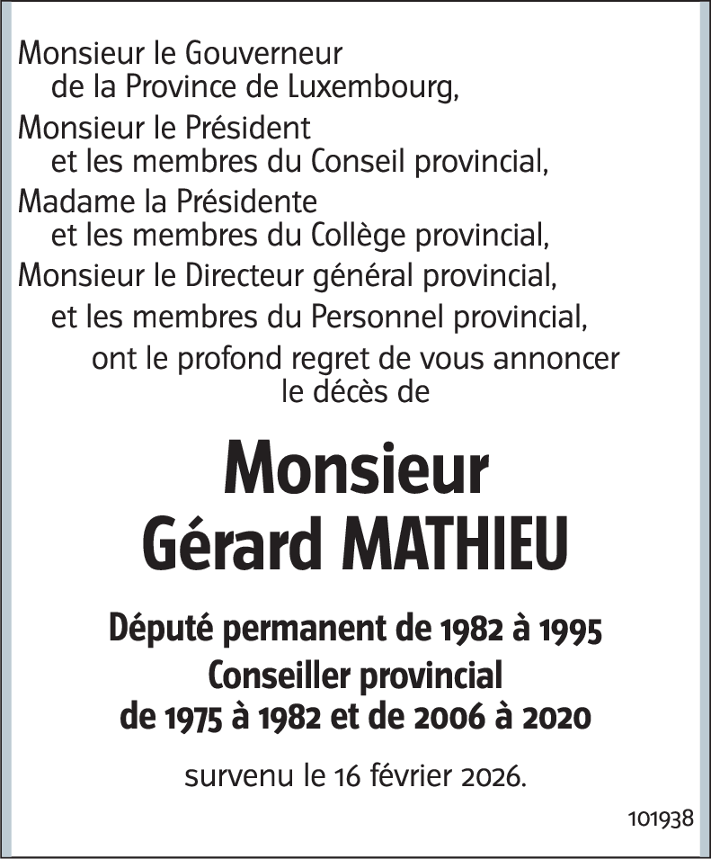 Gérard MATHIEU
