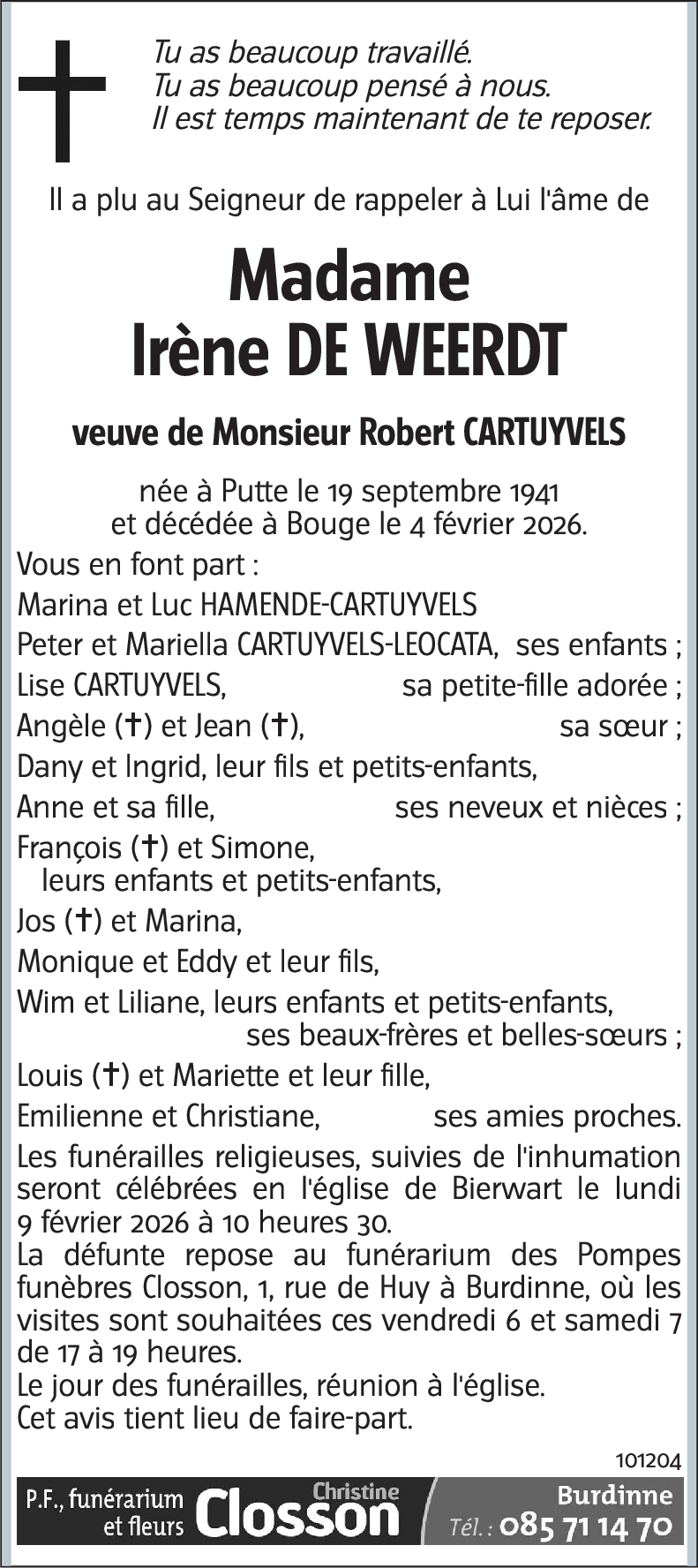 Irène DE WEERDT
