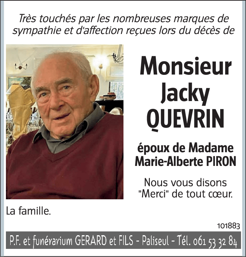 Jacky QUEVRIN
