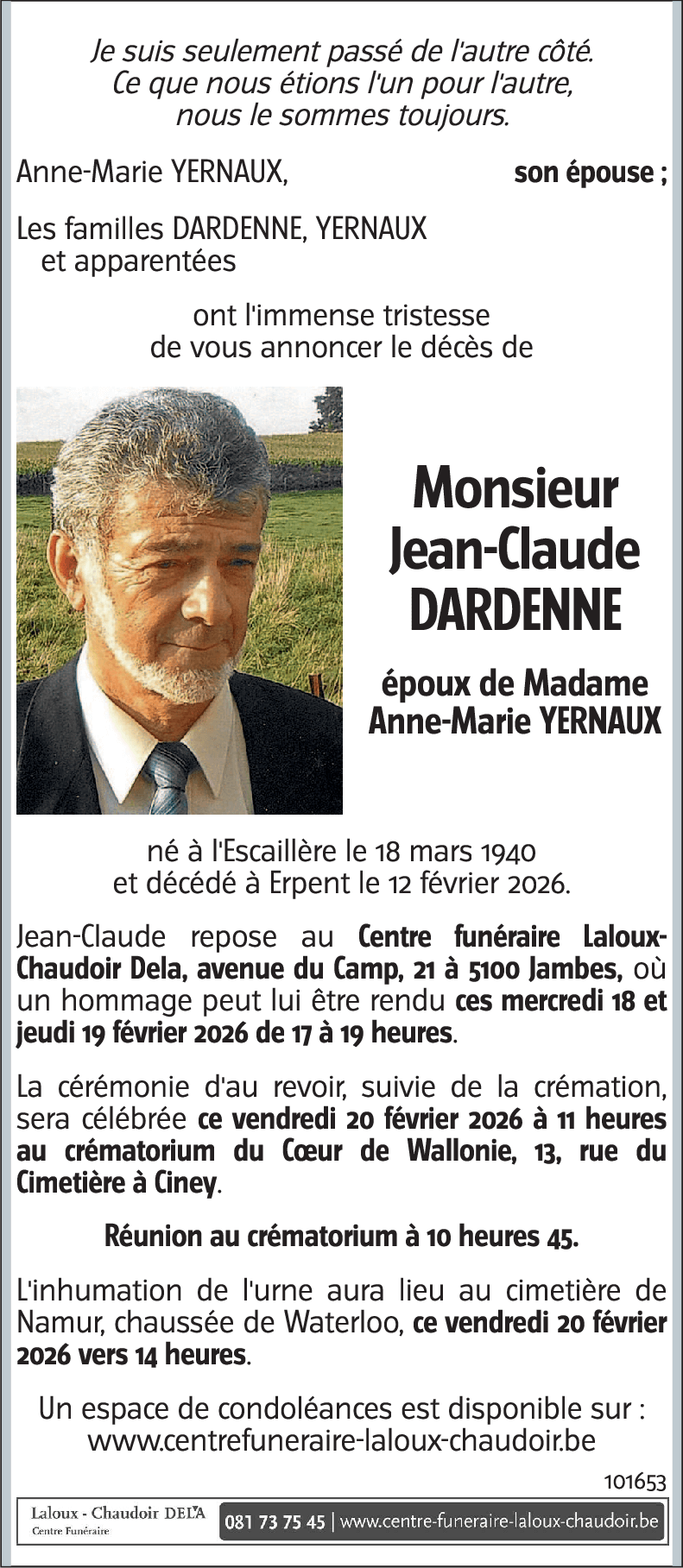Jean-Claude DARDENNE
