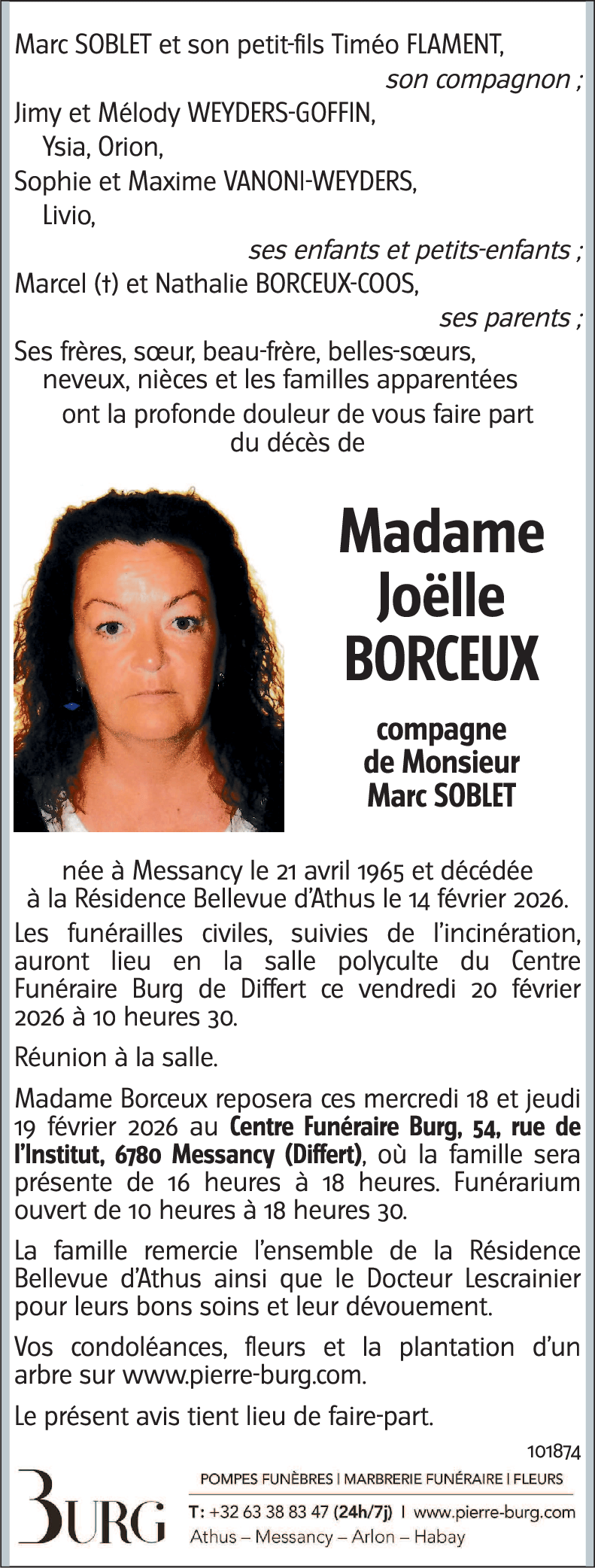 Joëlle BORCEUX