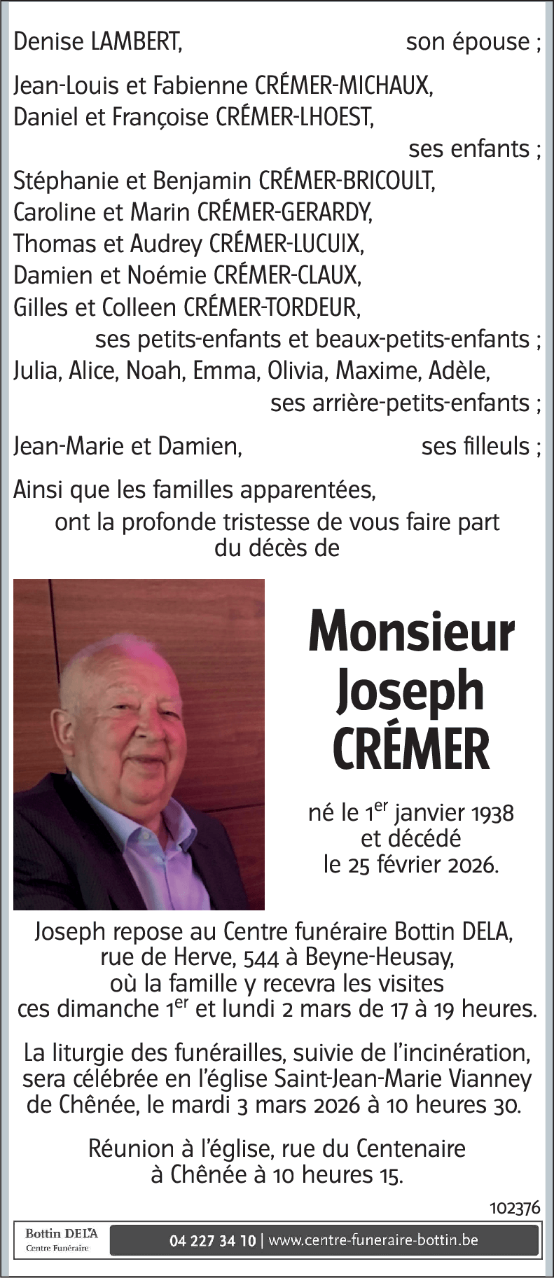 Joseph CRÉMER