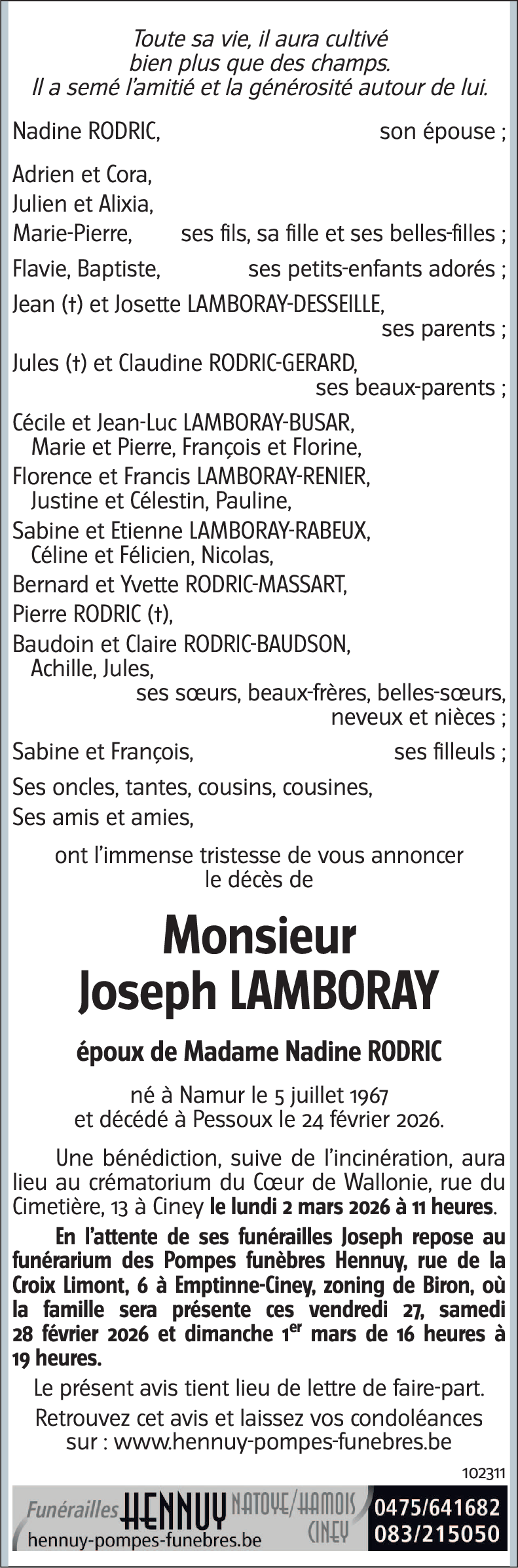 Joseph LAMBORAY