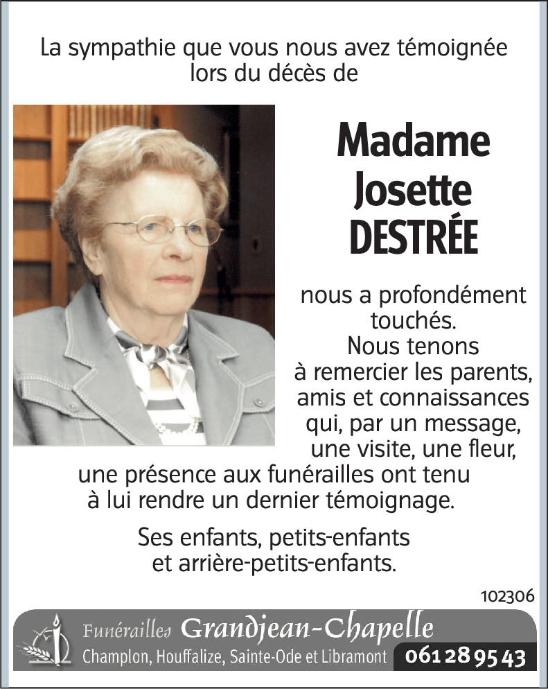 Josette DESTRÉE