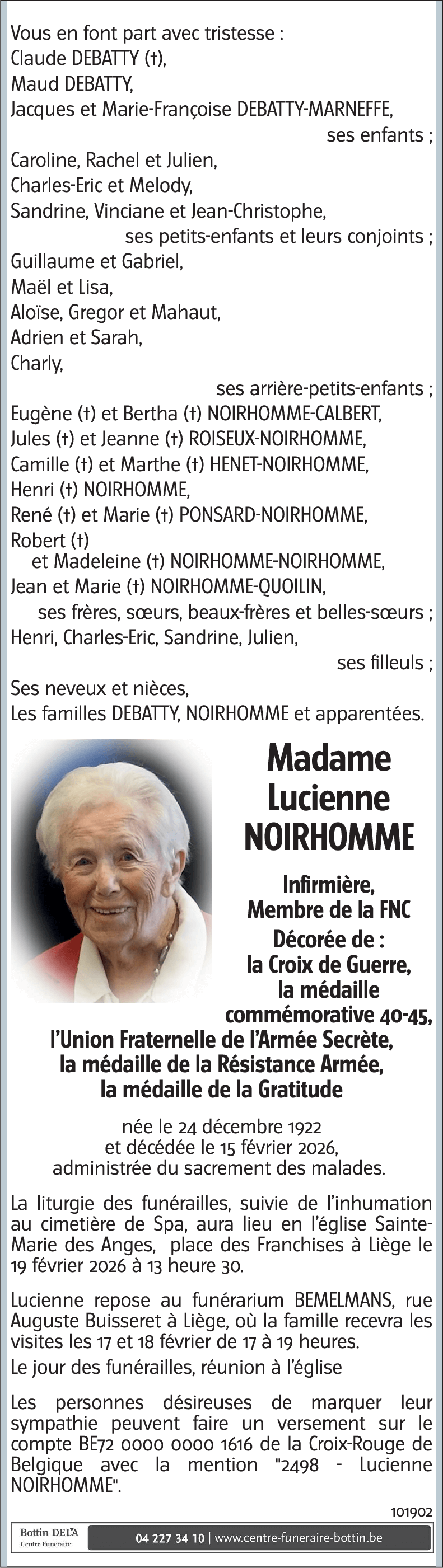 Lucienne NOIRHOMME