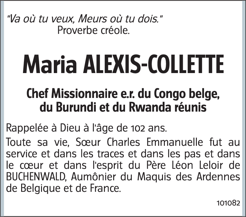 Maria Alexis-Collette