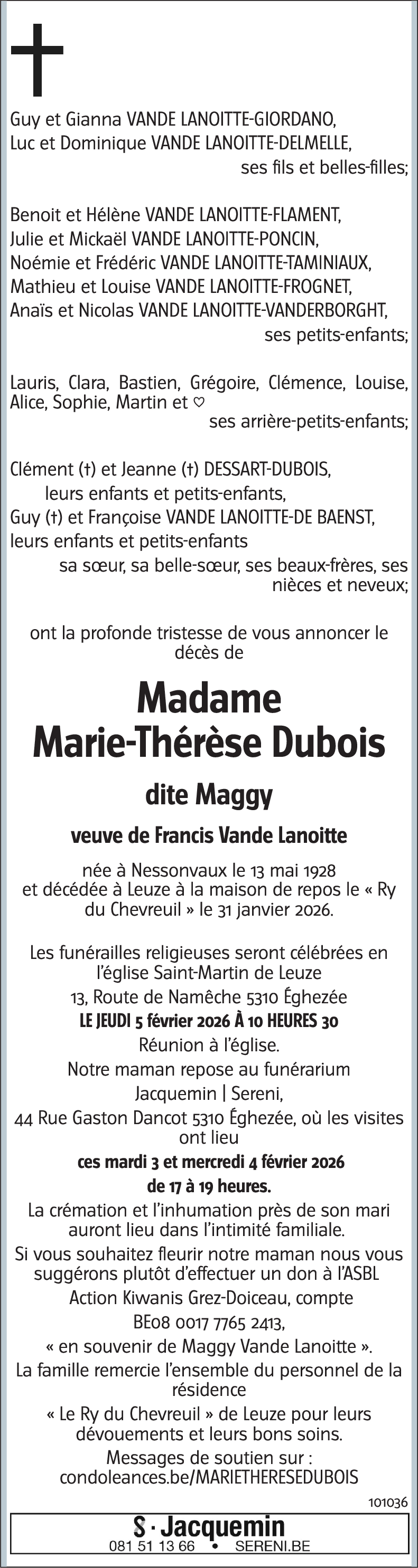 Marie-Thérèse Dubois