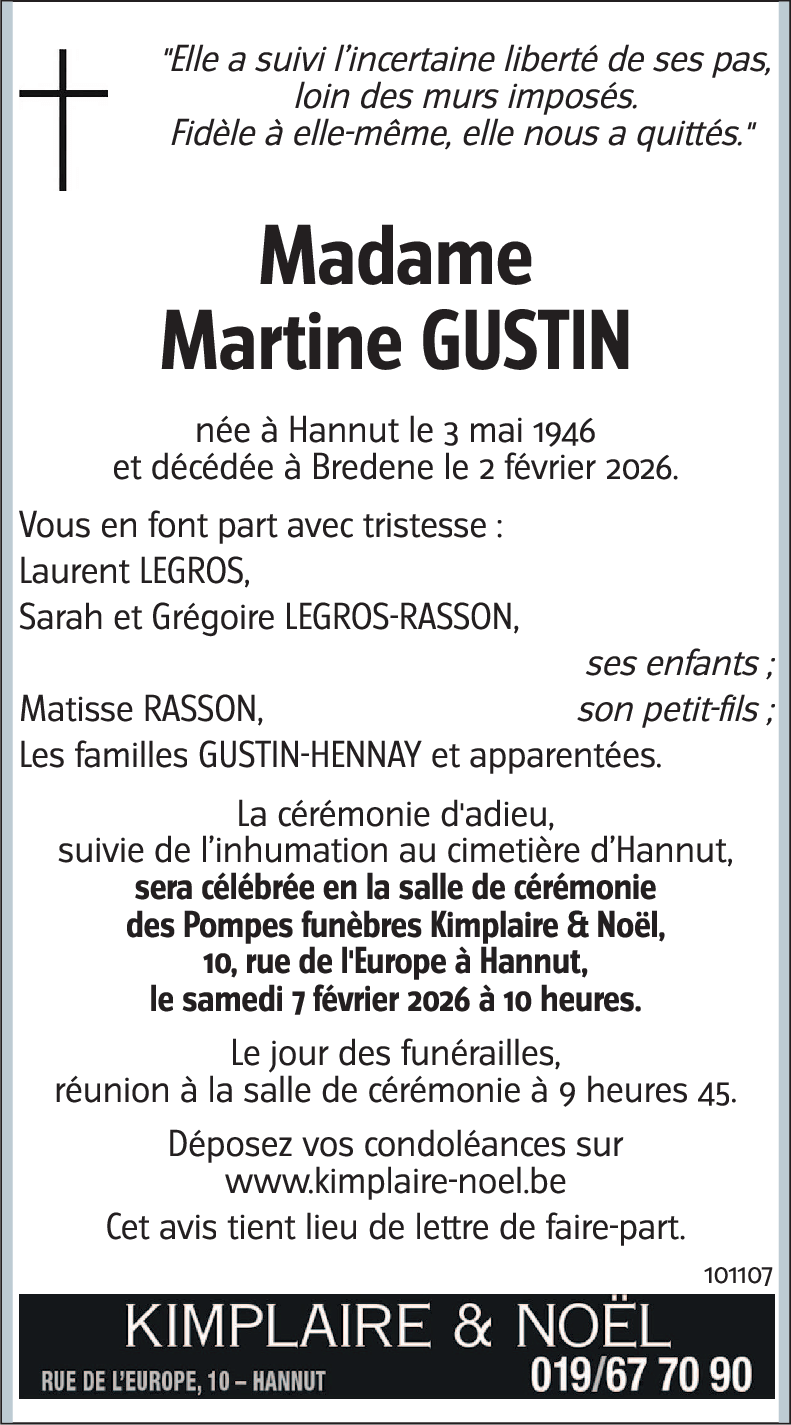 Martine GUSTIN
