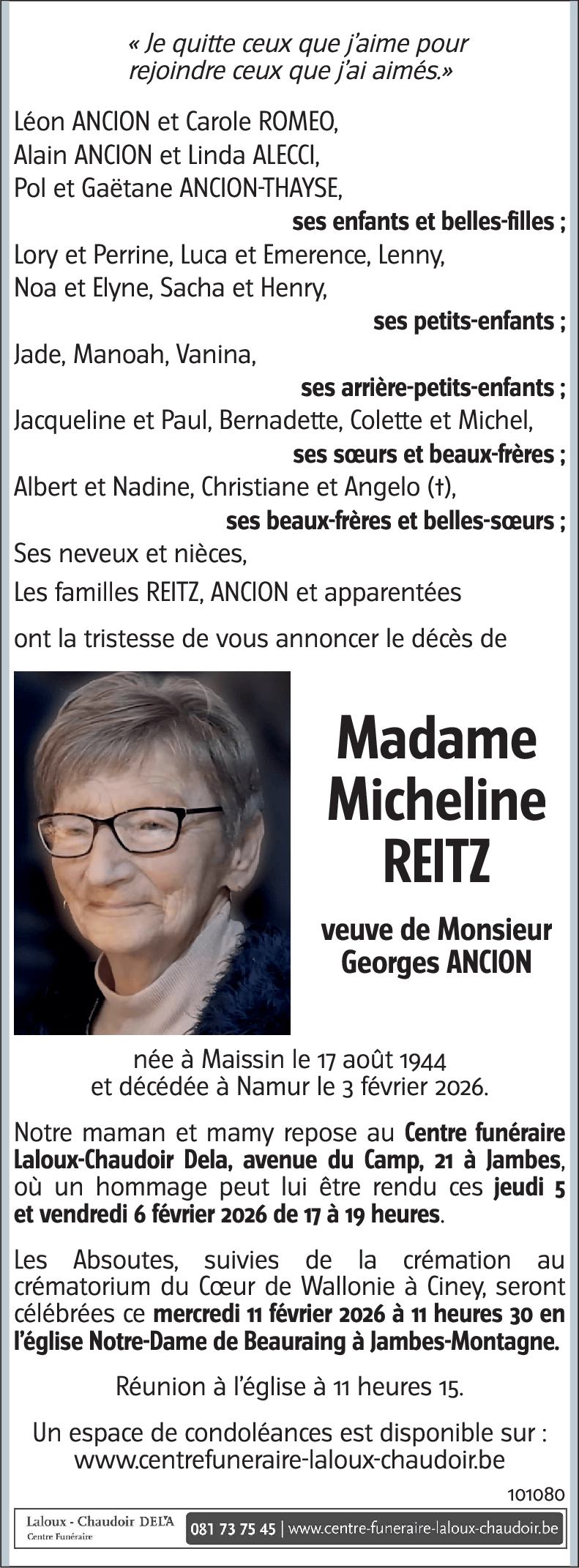 Micheline REITZ