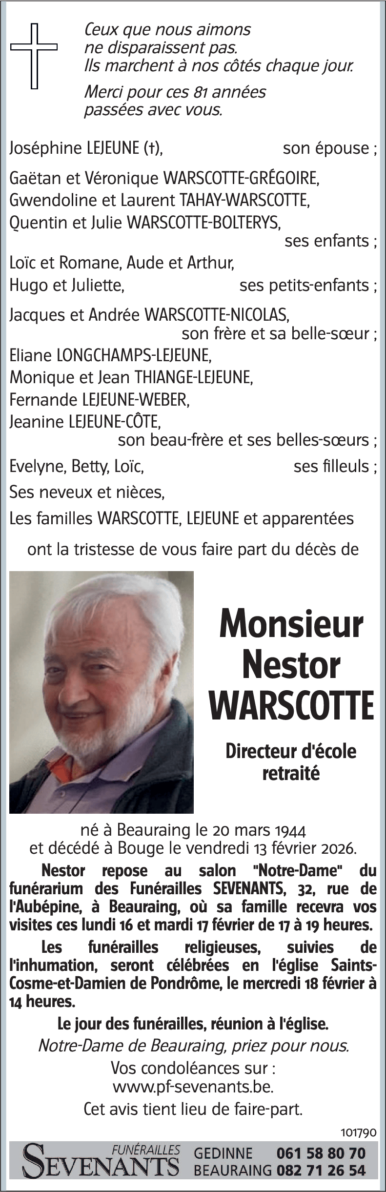 Nestor WARSCOTTE