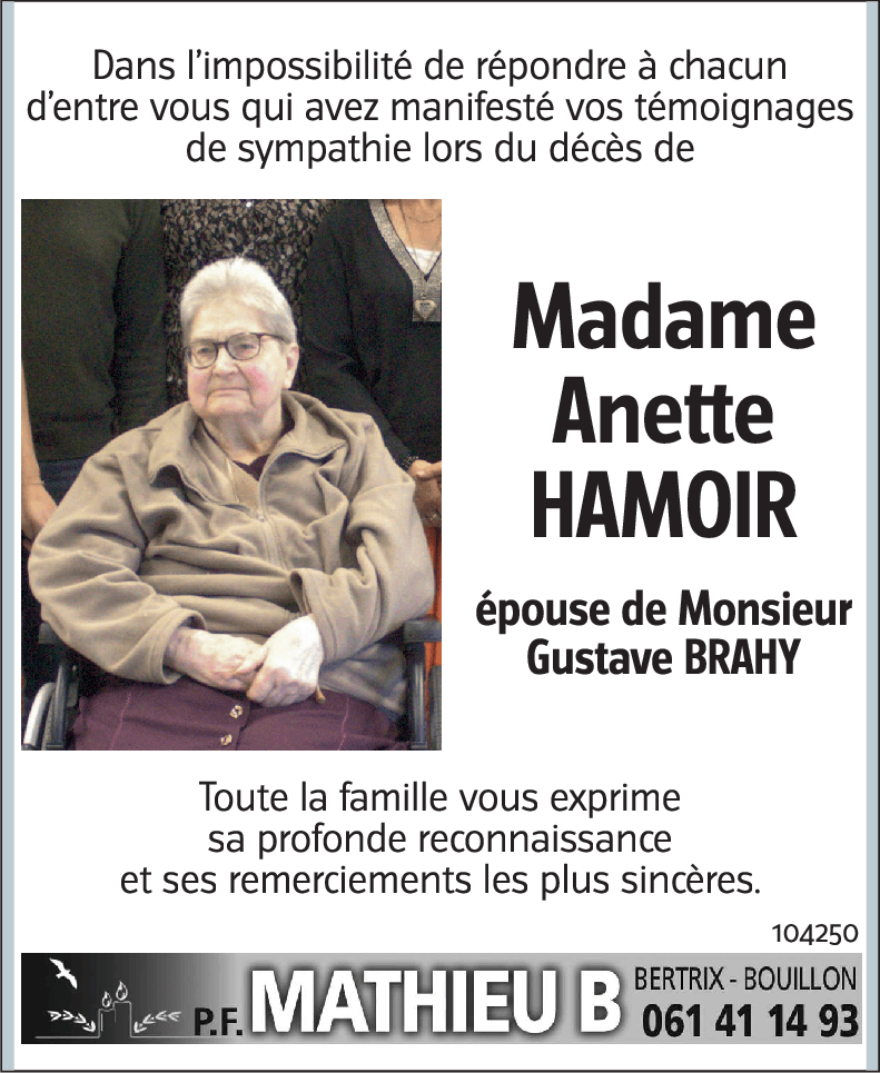 Anette HAMOIR