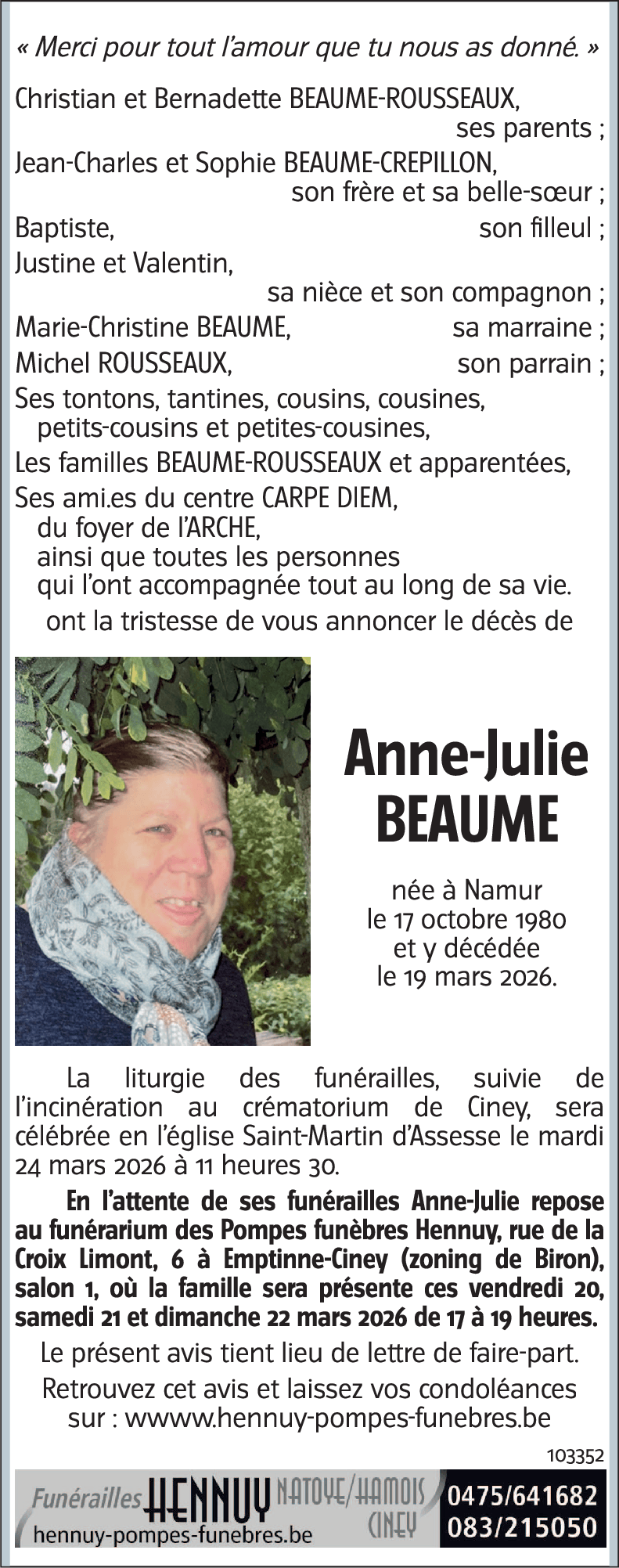 Anne-Julie BEAUME