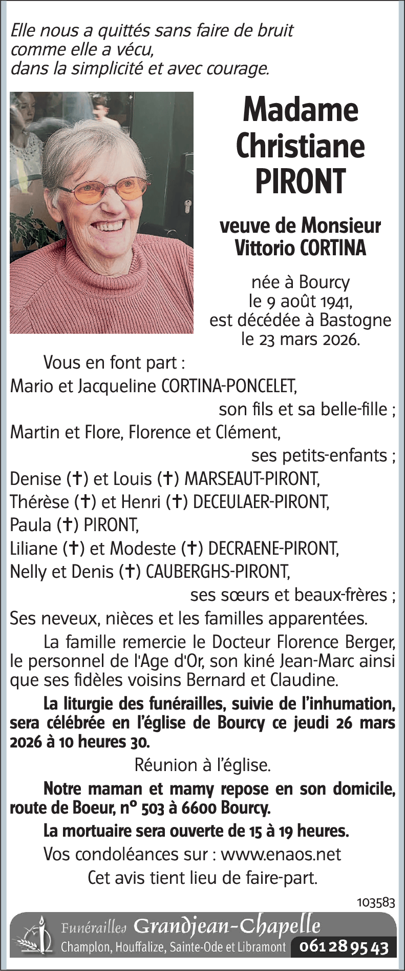 Christiane PIRONT