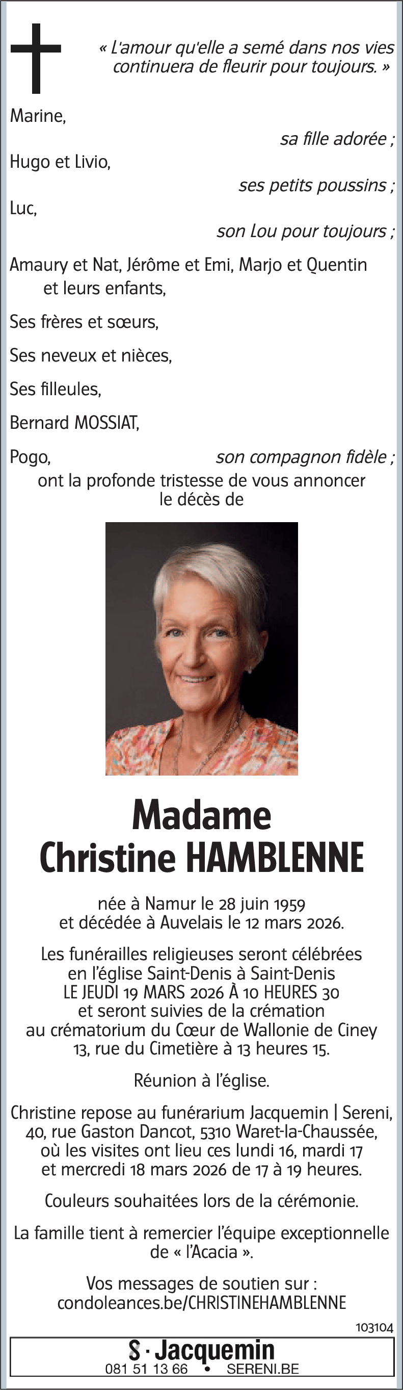 Christine HAMBLENNE