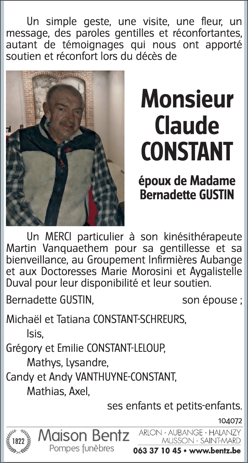 Claude CONSTANT