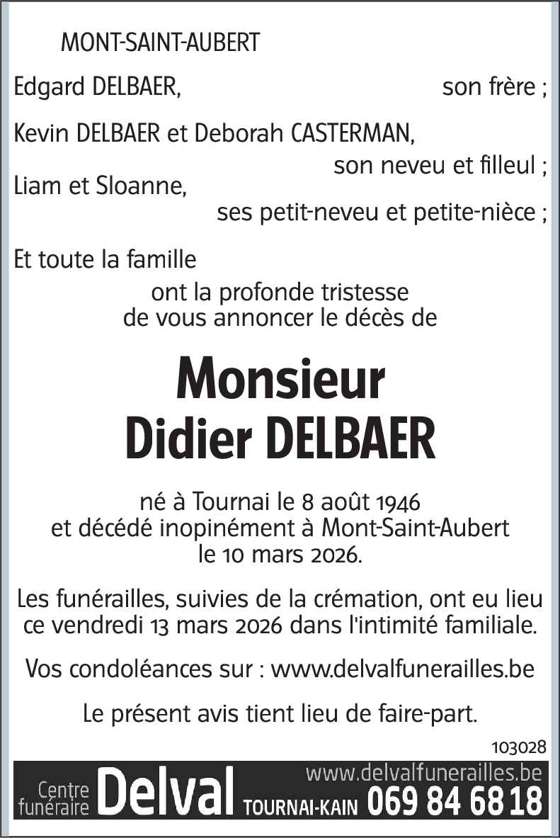 Didier DELBAER