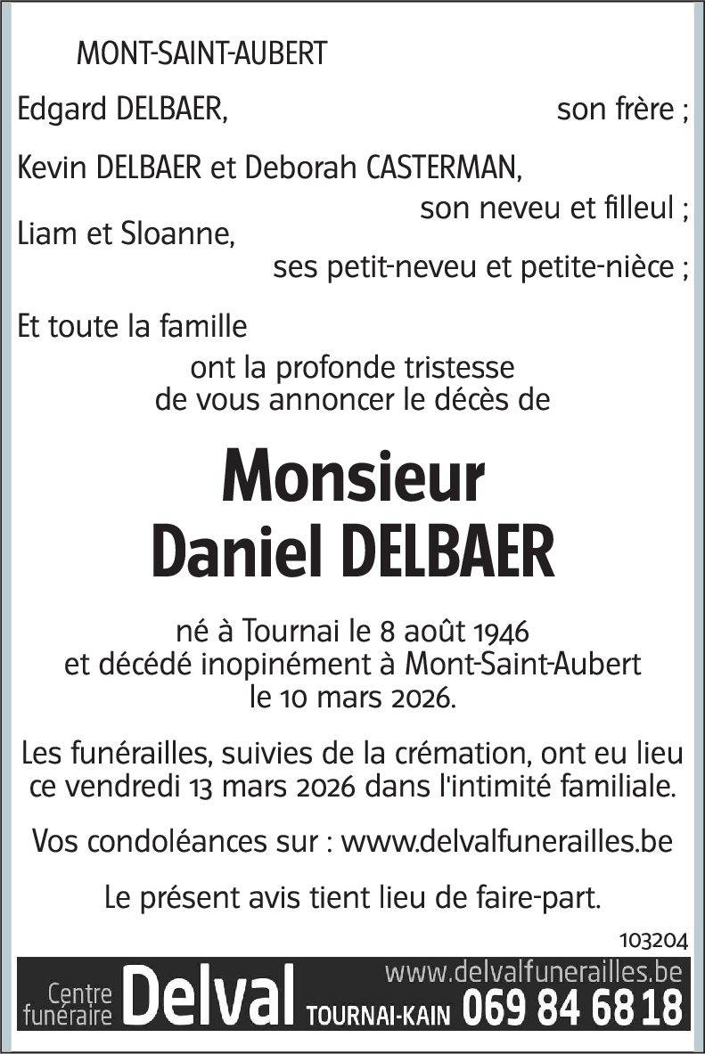 Daniel DELBAER