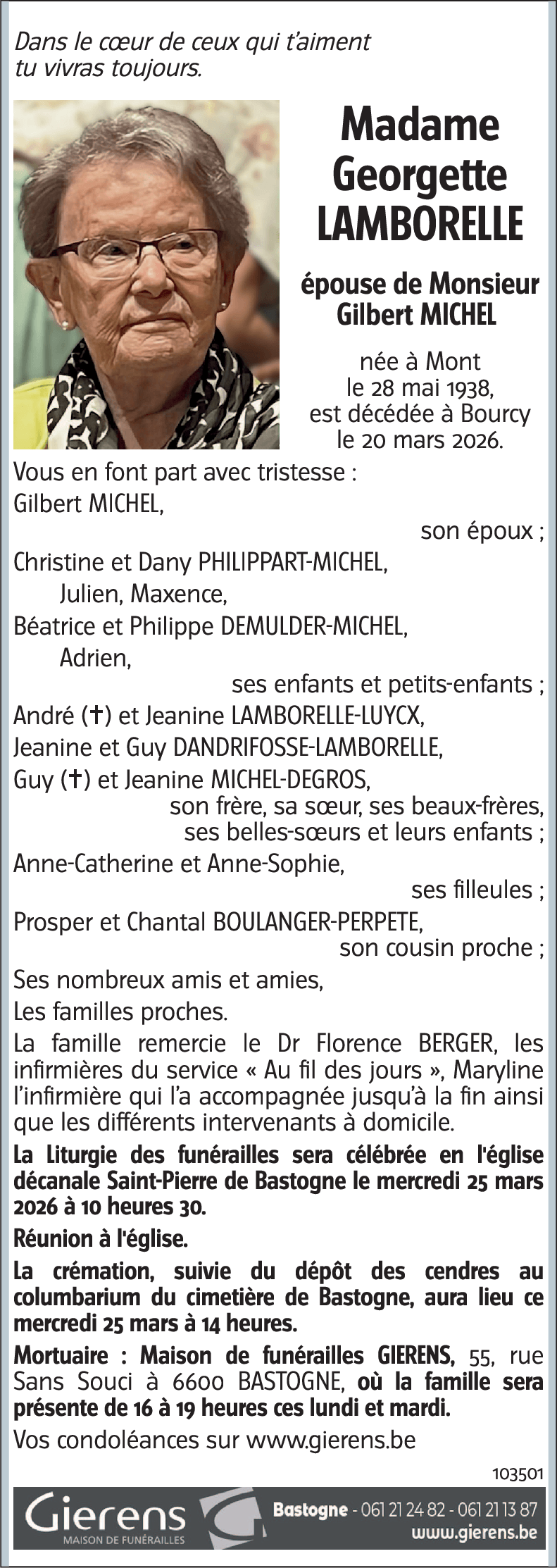 Georgette LAMBORELLE