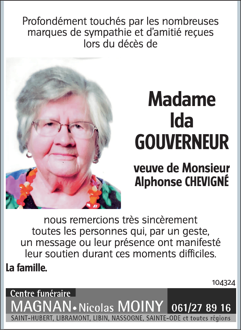 Ida GOUVERNEUR