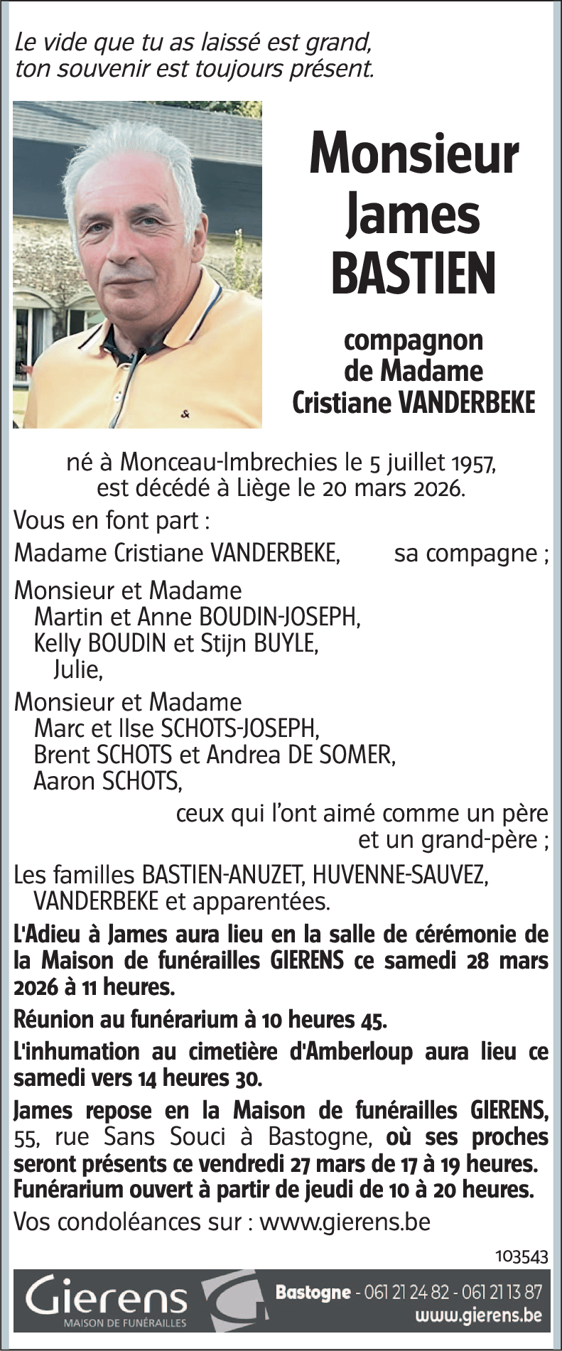 James BASTIEN