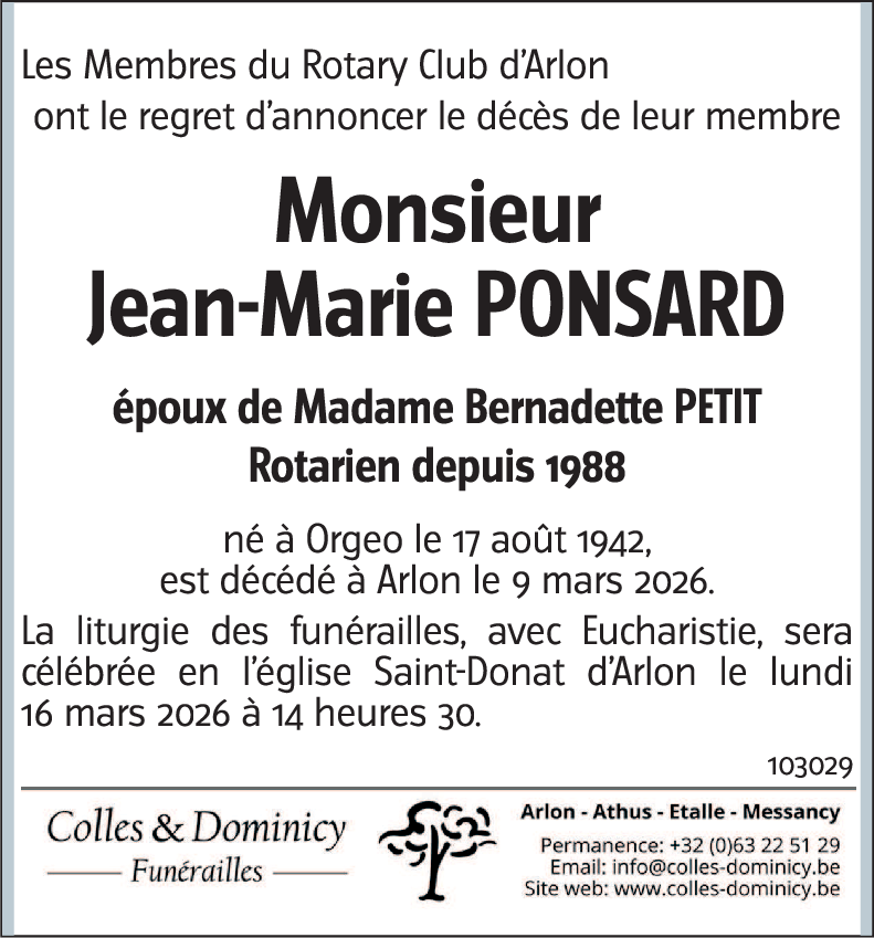 Jean-Marie PONSARD
