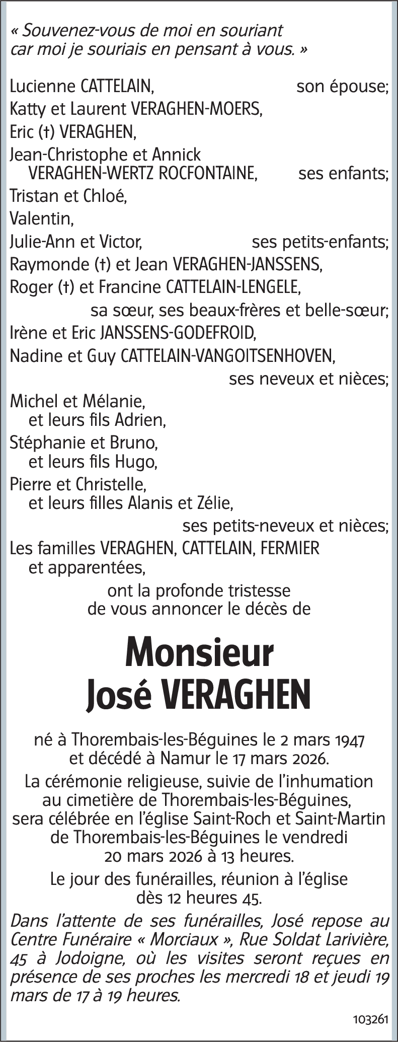 José VERAGHEN