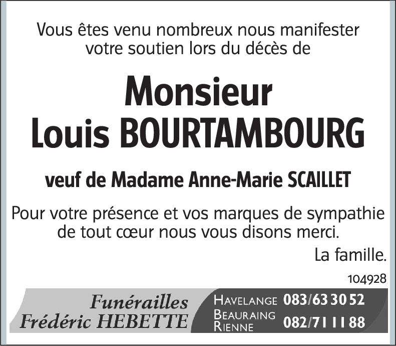 Louis BOURTAMBOURG