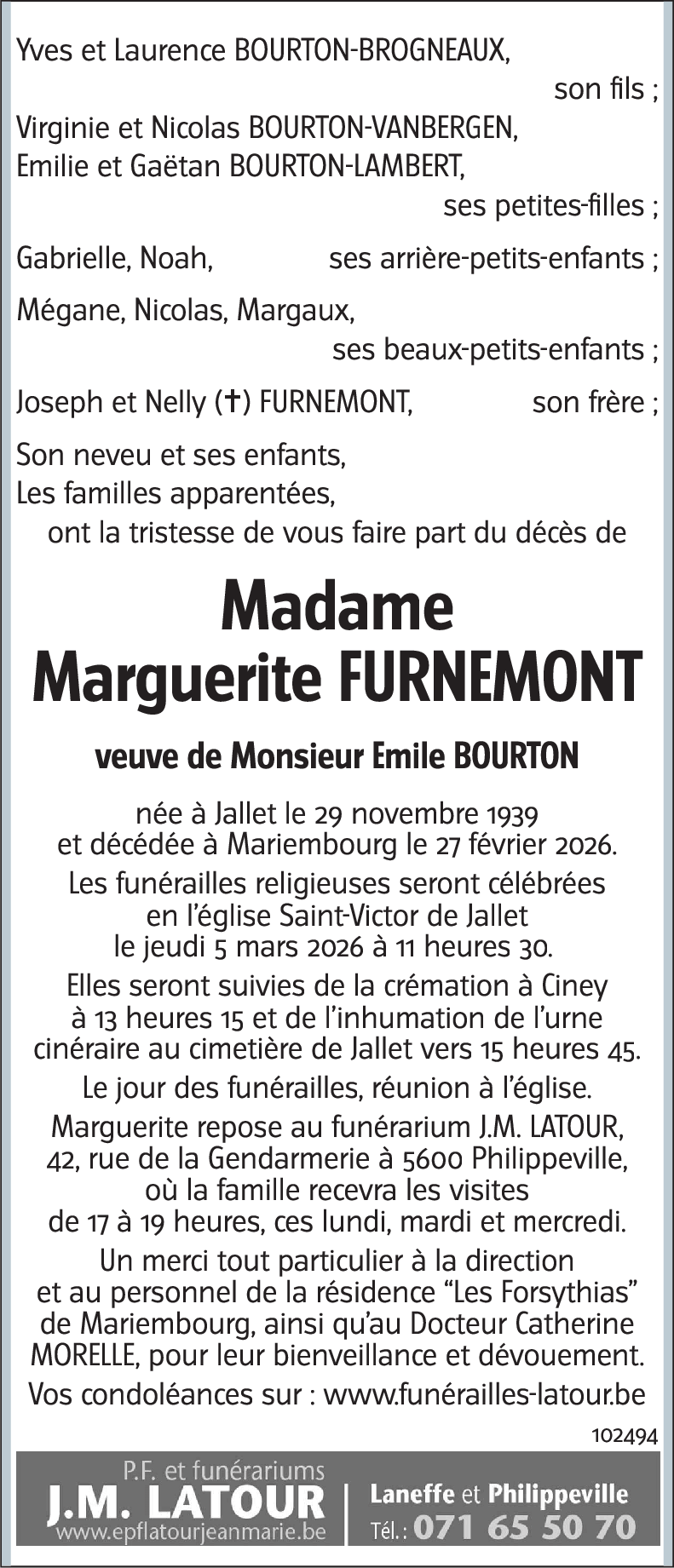 Marguerite FURNEMONT