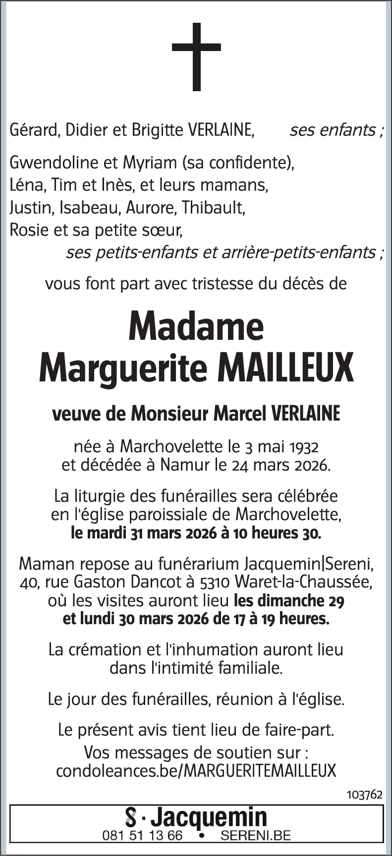 Marguerite MAILLEUX