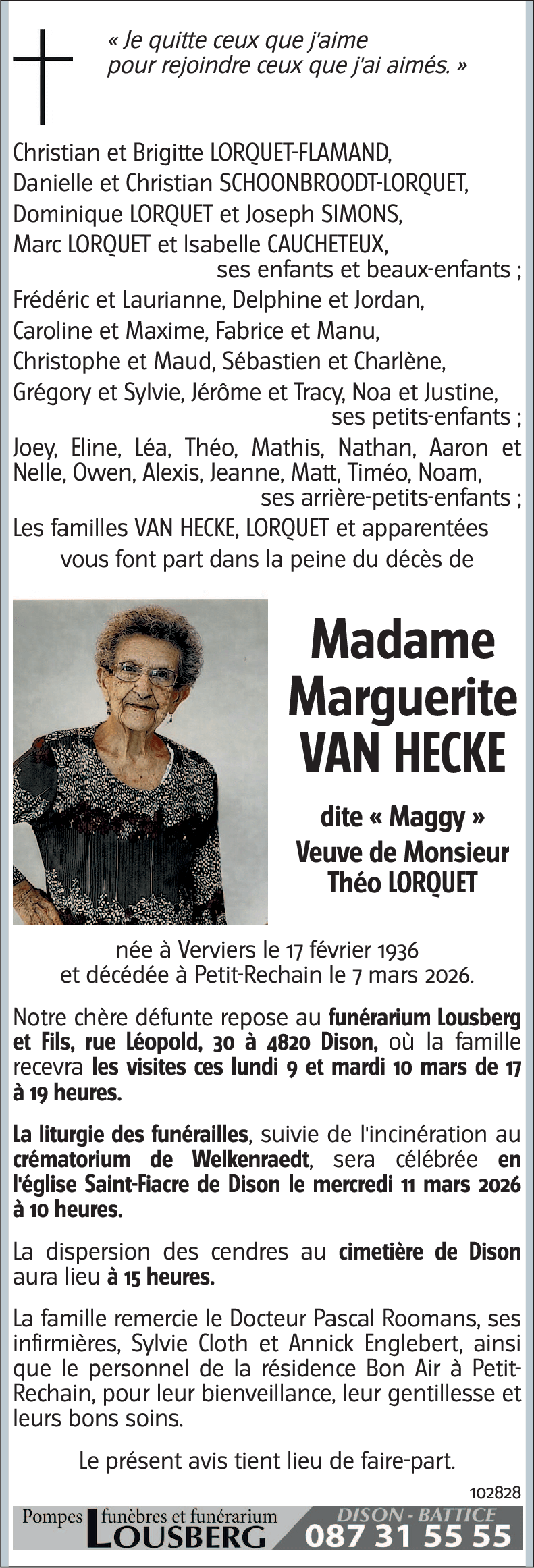 Marguerite VAN HECKE