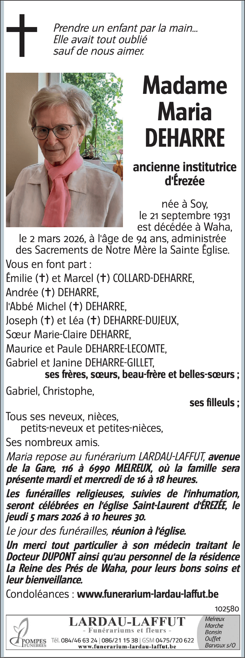 Maria DEHARRE