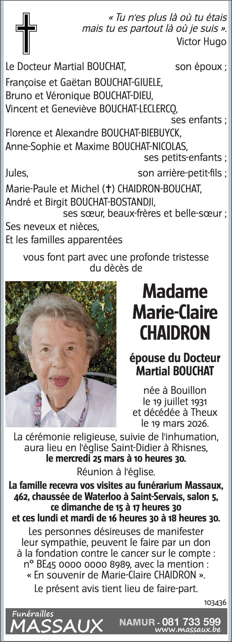 Marie-Claire CHAIDRON