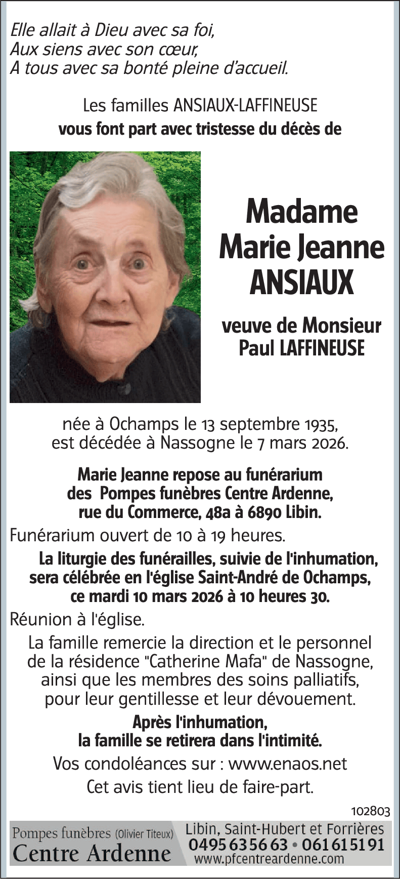 Marie Jeanne ANSIAUX
