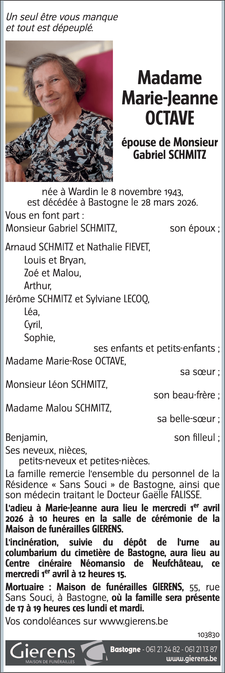 Marie-Jeanne OCTAVE