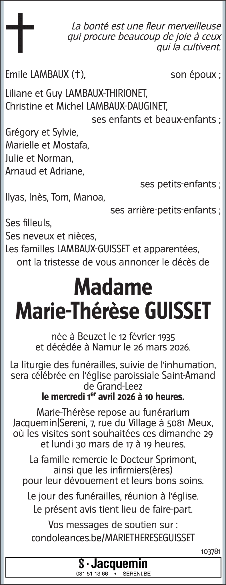 Marie-Thérèse GUISSET