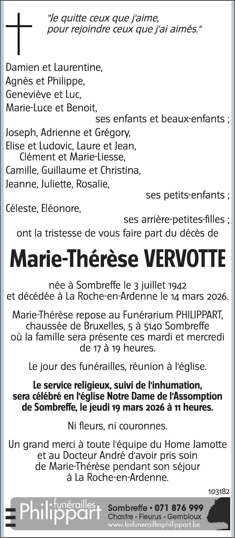 Marie-Thérèse VERVOTTE