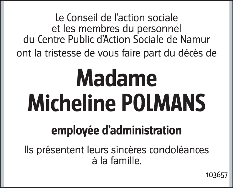 Micheline POLMANS
