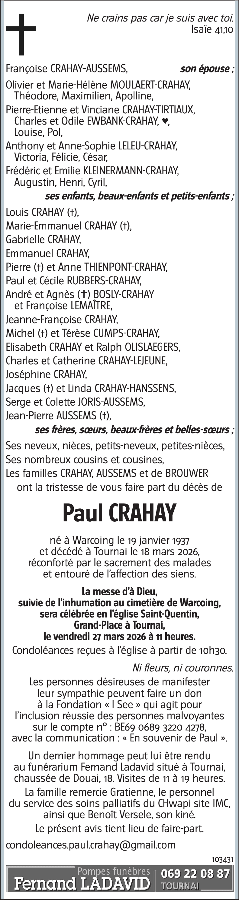 Paul CRAHAY