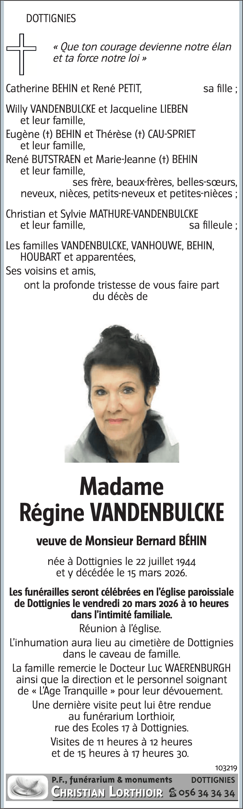 Régine VANDENBULCKE
