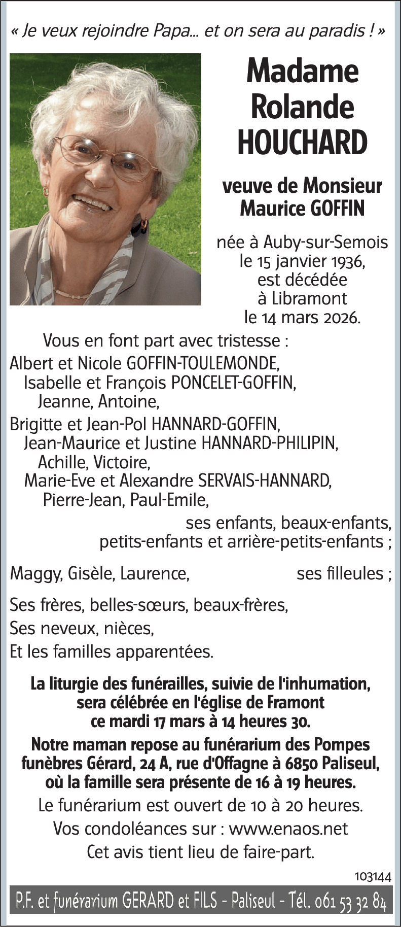 Rolande HOUCHARD