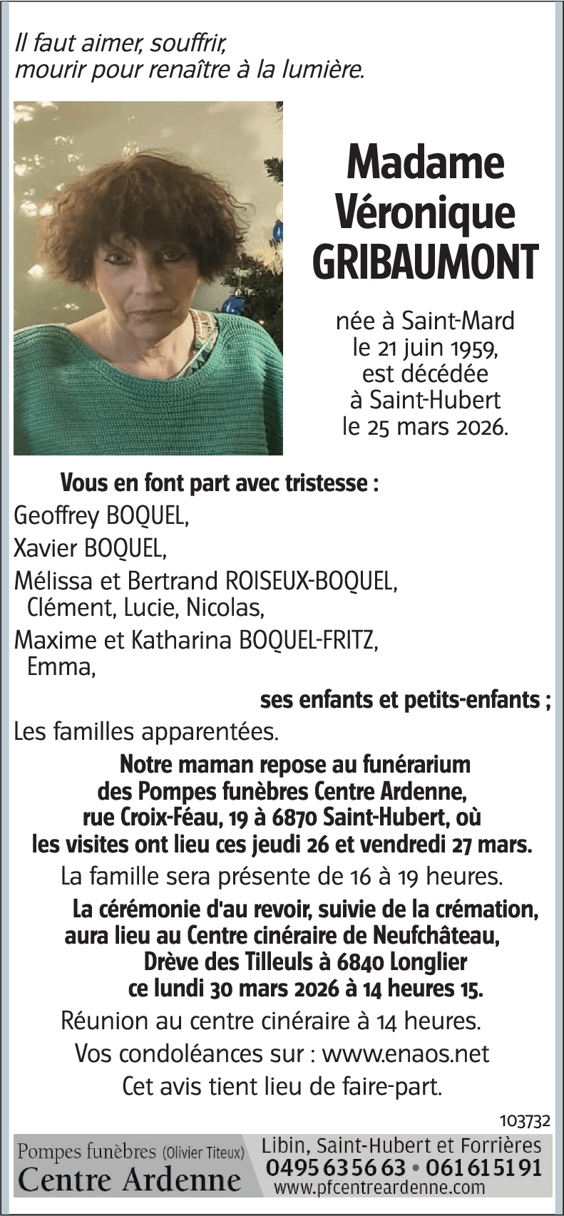 Véronique GRIBAUMONT